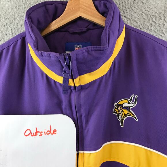 Vintage Minnesota Vikings Official NFL Full Zip Reebok Jacket Men’s Size L - Picture 12 of 12